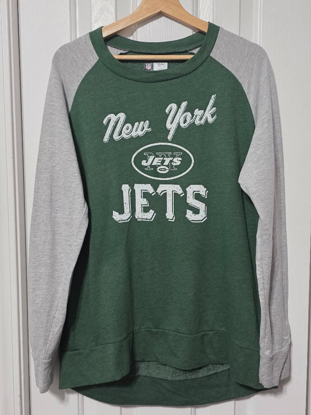 Women's New York Jets NFL Apparel Tee, Long Sleeve, Large